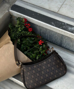 Alternative view of Shule Bags Farme Monogram Baget ve Çapraz Çanta Kahverengi