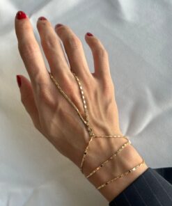 Alternative view of ringbox Gold Klasik Model Zincir Şahmeran