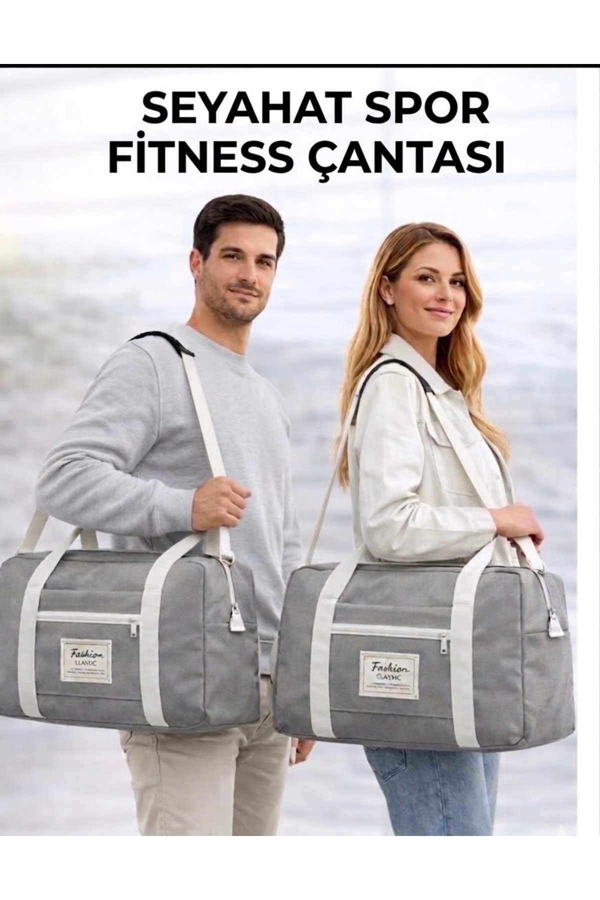 Mega Everest Unisex Önü Cepli Uzun Askılı Kadın Ve Erkek Kullanabilir Seyahat Fitness Ve Spor Çantası