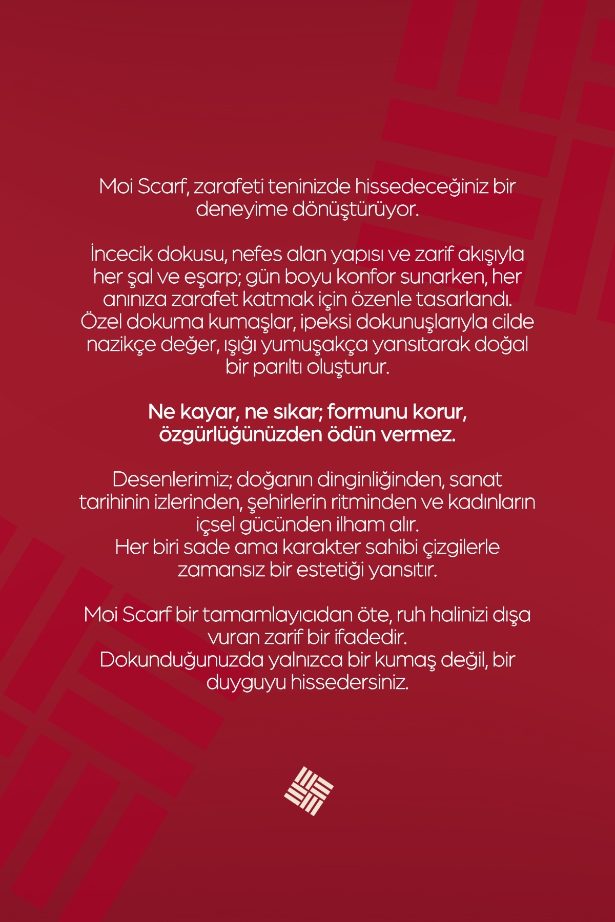 MOISCARF Perla Premium Jakarlı Şal Vişne - Görsel 3