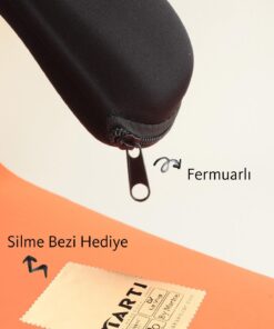 Alternative view of Silvio Monetti Fermuarlı Gözlük Kılıfı Siyah