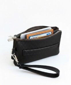 JR Boutique Erkek El Çantası 3 Bölmeli Slim Portföy-Çıkarılabilir Askılı Suni Deri Clutch Cüzdan - Görsel 3