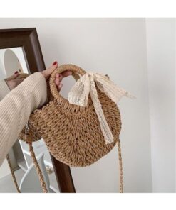 shop Kadın Hasır Trend Moda Omuz Çantası - Görsel 3