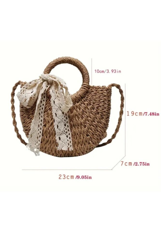shop Kadın Hasır Trend Moda Omuz Çantası - Görsel 2