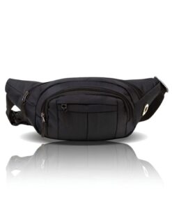 Av A Dos Siyah Unisex Suya Dayanıklı Çapraz Askılı Omuz Bel Çanta Günlük Yürüyüş Koşu Outdoor Çanta