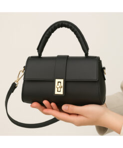 bag&more KADIN SİYAH OMUZ ÇANTASI EL ÇANTASI YAVRULU ÇANTA