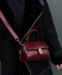 Night Paula Model Bordo Kadın El Ve Omuz Çantası