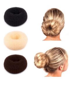 Güncel Vitrin Siyah Sünger Topuz Toka Seti 4 Adet 6cm-8cm-9cm-11cm - Görsel 3