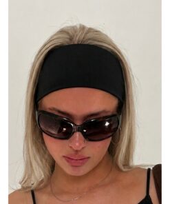 Jeevee 0 pamuklu Kalın Geniş Esnek Yumuşak Saç Bandı Bandana Yoga Saç Aksesuarı 9cm