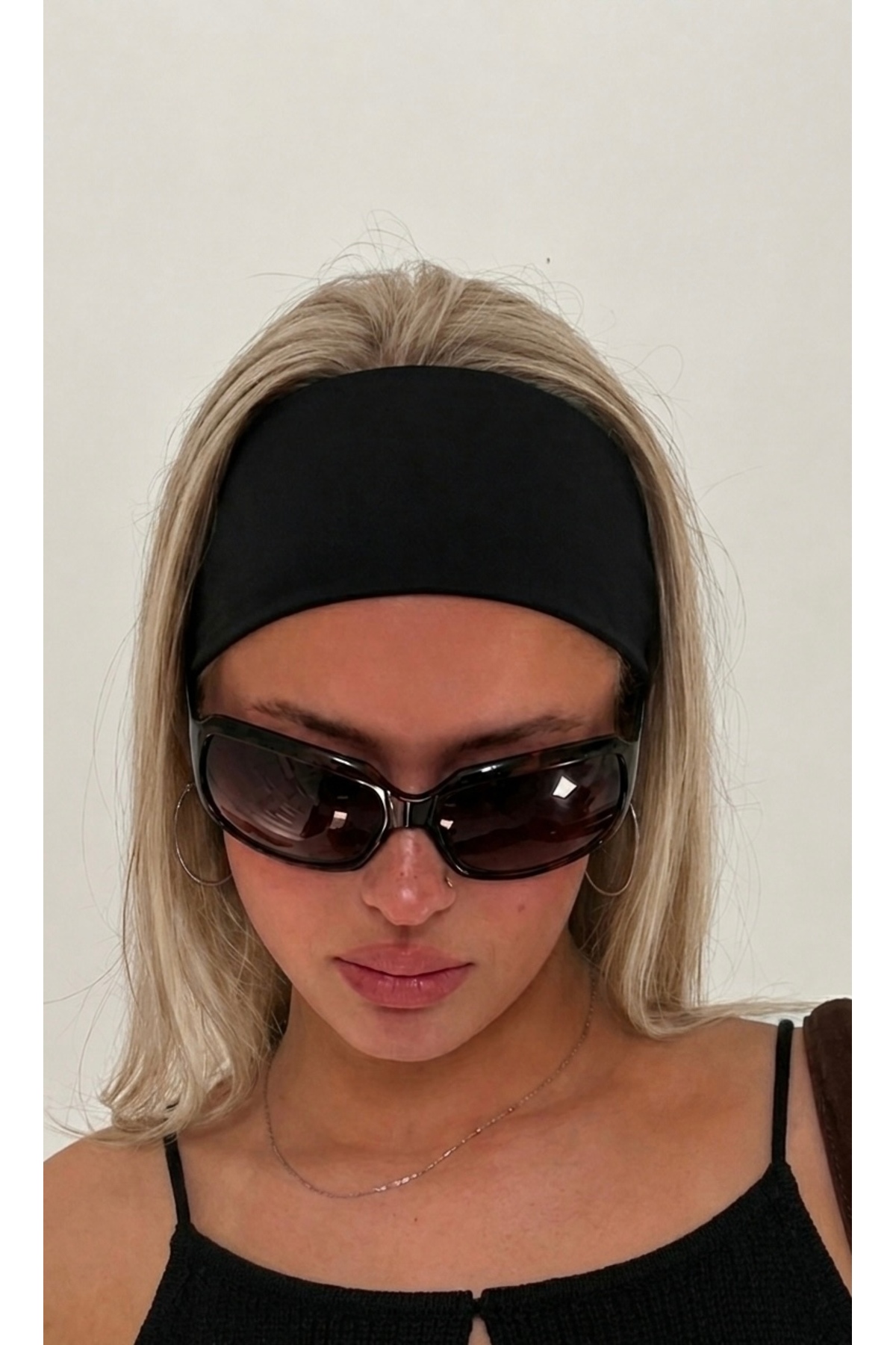 Jeevee 0 pamuklu Kalın Geniş Esnek Yumuşak Saç Bandı Bandana Yoga Saç Aksesuarı 9cm