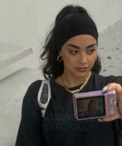 Jeevee 0 pamuklu Kalın Geniş Esnek Yumuşak Saç Bandı Bandana Yoga Saç Aksesuarı 9cm - Görsel 3