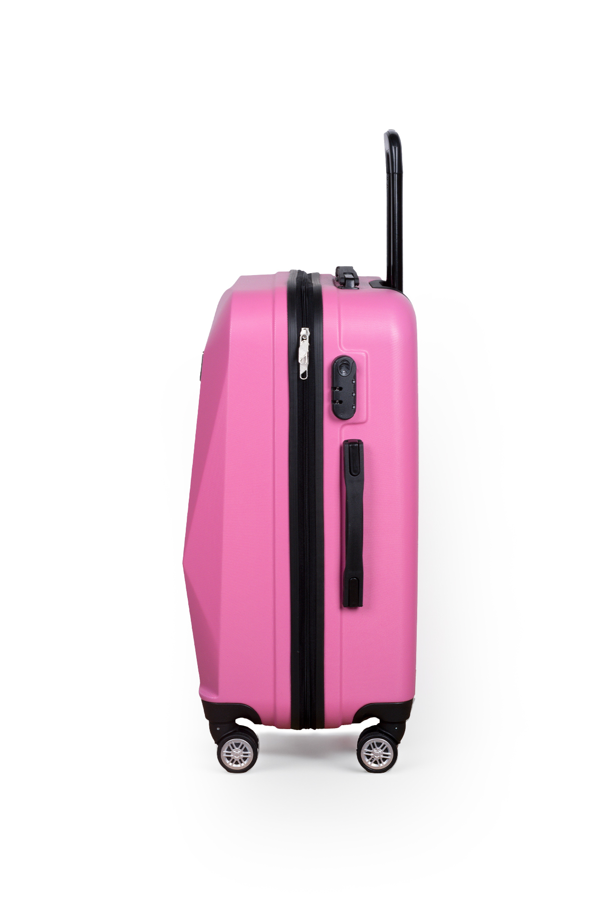 Polo Sky Elmas Model Pembe Renk Orta Boy Valiz Bavul - Görsel 3