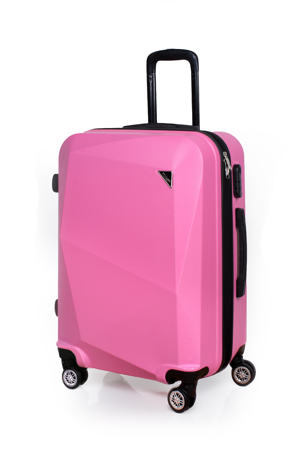 Polo Sky Elmas Model Pembe Renk Orta Boy Valiz Bavul