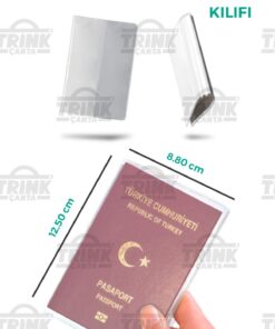Trink ÇANTA Şeffaf Su Geçirmez Pasaport Koruma Kabı Pasaport Kılıfı Yüksek Kalite Pvc