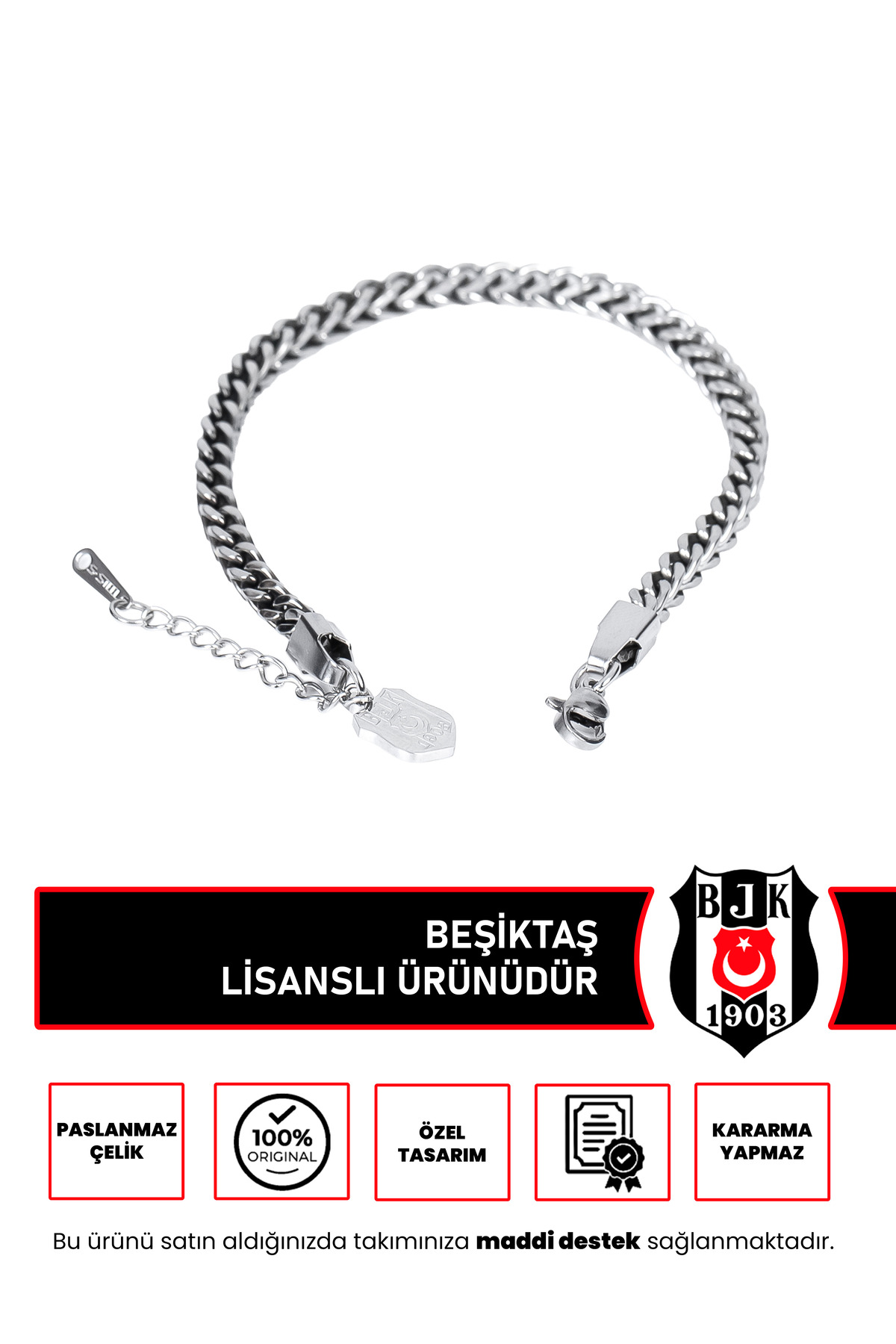 Beşiktaş BEŞİKTAŞ ÇELİK BİLEKLİK - 1