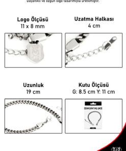Beşiktaş BEŞİKTAŞ ÇELİK BİLEKLİK - 1 - Görsel 3