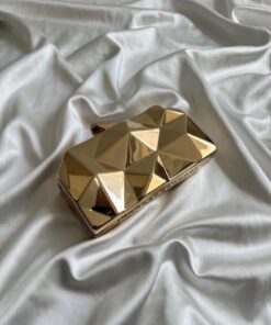Alternative view of Mia Collection Zikzak Model El Ve Kadın Omuz Çantası Gold
