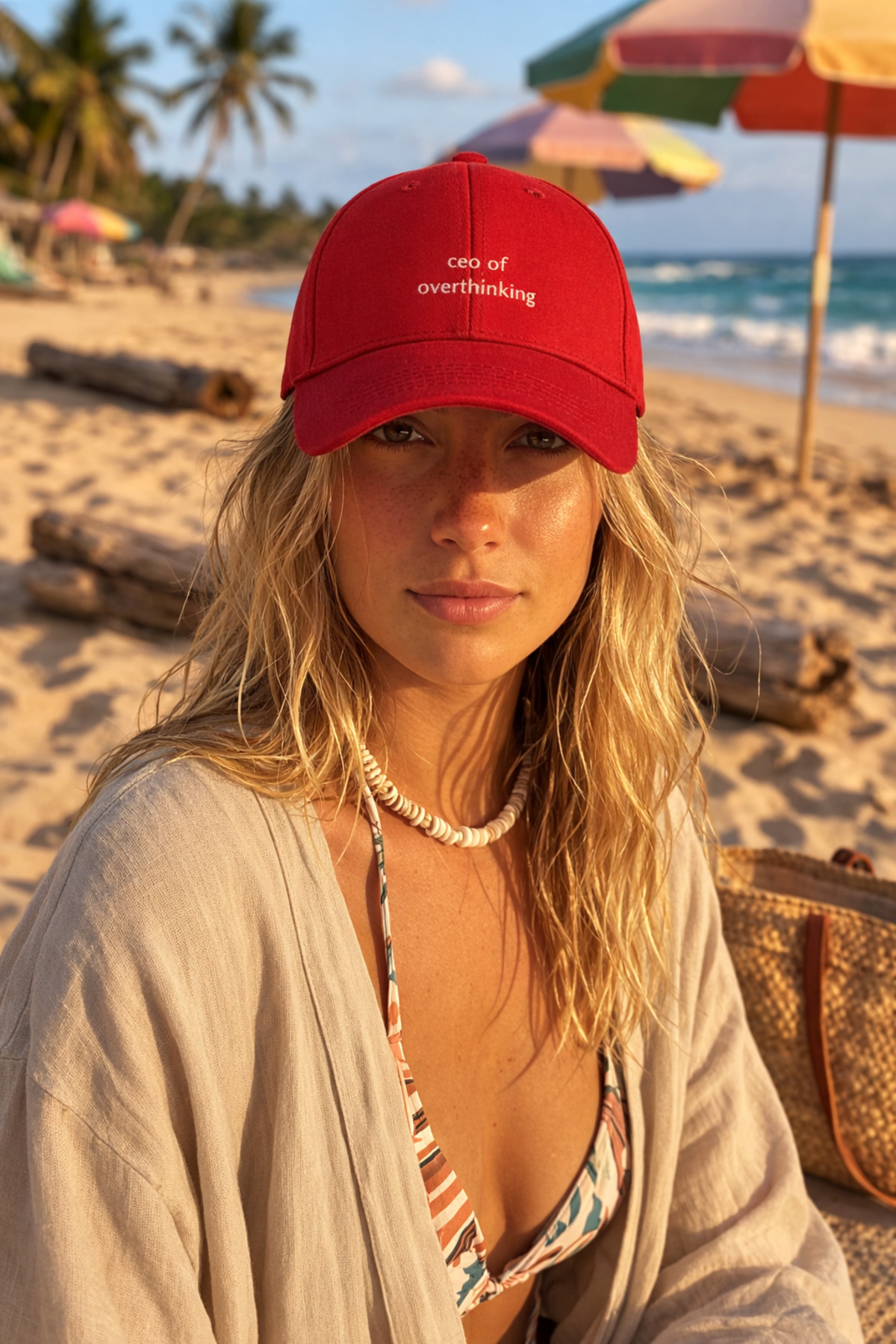 sf collection Unisex Ceo Of Overthinking Baskılı Spor Şapka – Ayarlanabilir Pamuklu Cap Günlük Kombin Şapkası