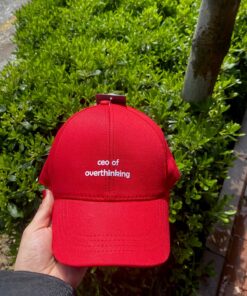 sf collection Unisex Ceo Of Overthinking Baskılı Spor Şapka – Ayarlanabilir Pamuklu Cap Günlük Kombin Şapkası - Görsel 3