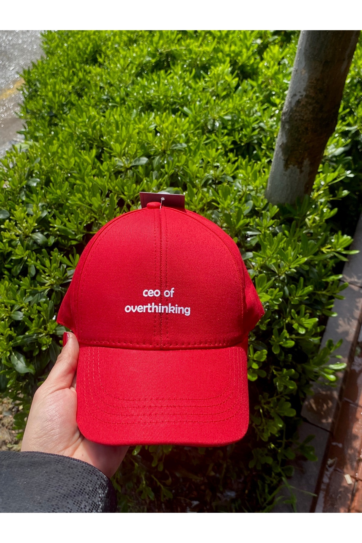 sf collection Unisex Ceo Of Overthinking Baskılı Spor Şapka – Ayarlanabilir Pamuklu Cap Günlük Kombin Şapkası - Görsel 3
