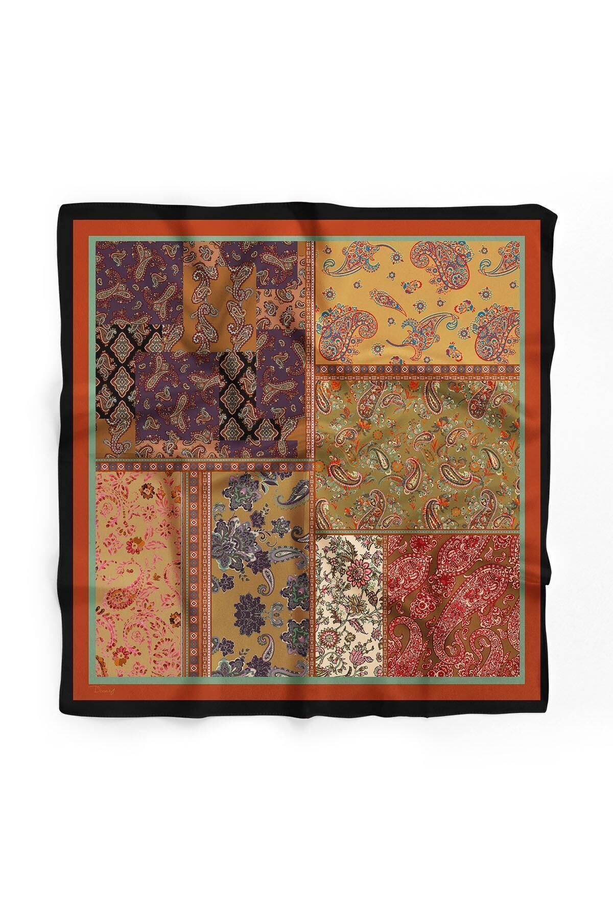 D scarf Kadın Etnik Desenli Fular Bandana