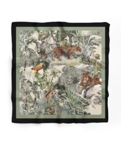 D scarf Leopar Desenli Fular
