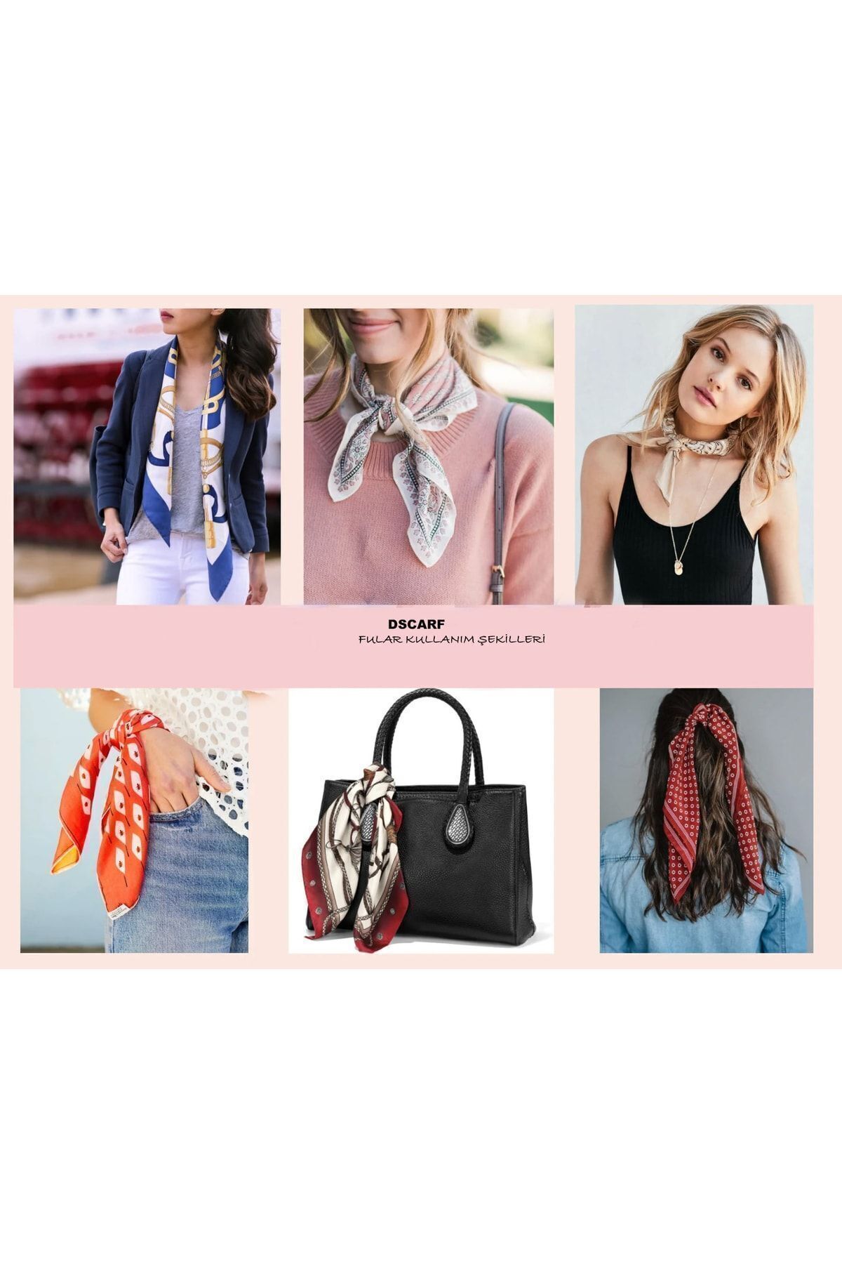 D scarf Leopar Desenli Fular - Görsel 3