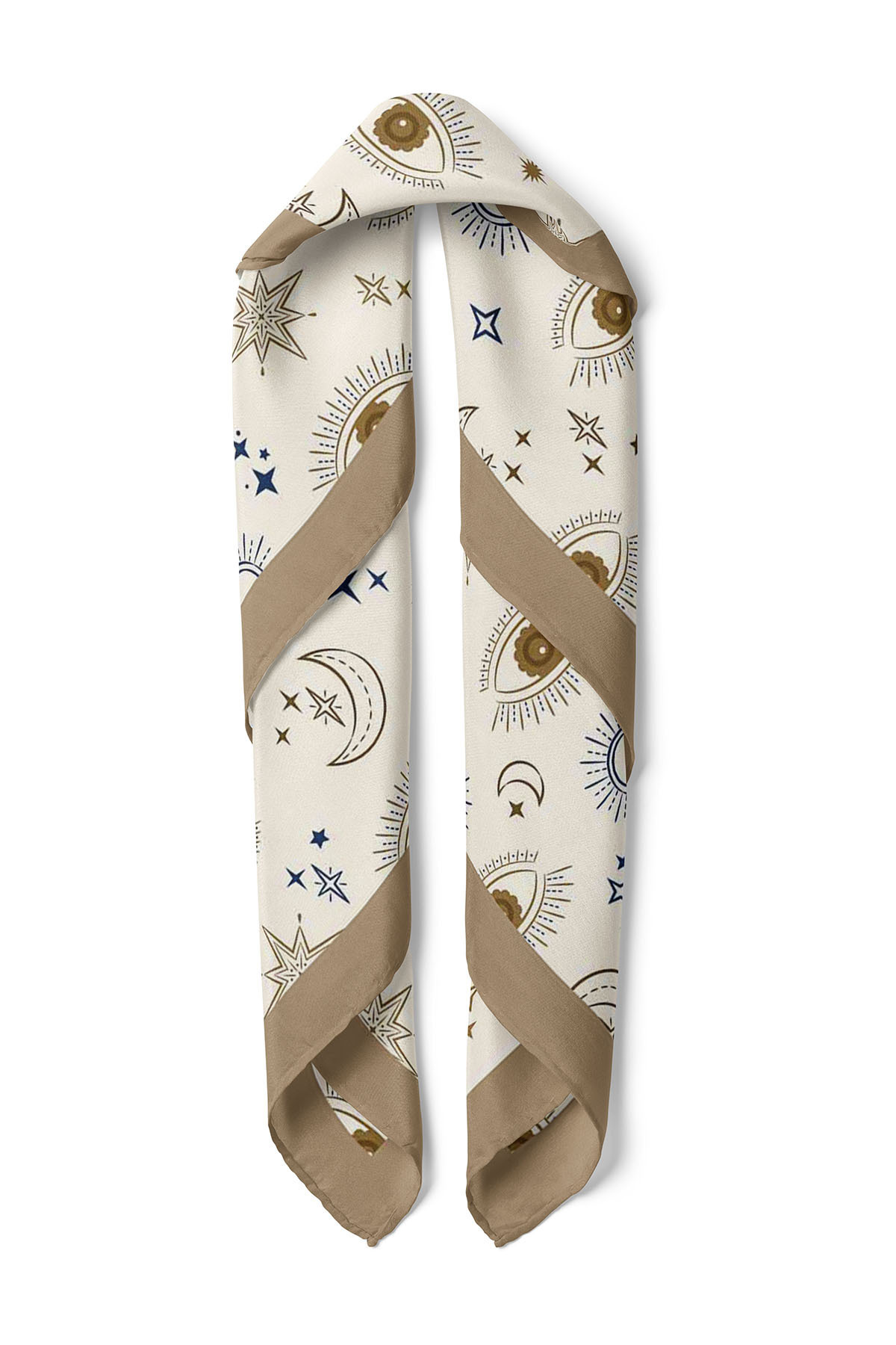 nehir eşarp Göz Desenli Bandana - Görsel 3