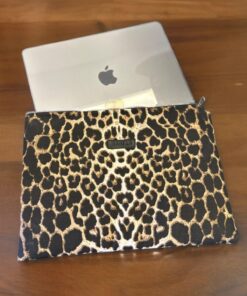 BAHELS Leopar Desen Laptop Tablet Kılıfı 13-14 inç Portföy Çanta