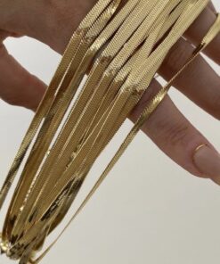 KİLİGİSTANBUL 40 5 Cm Unisex Gold Renk Çelik Italyan Zincir Kolye