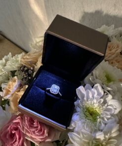 carrot silver Sevgililer Günü Hediyesi - Işıklı Kutu Hediyeli - 925 Ayar Gümüş Baget Yüzük - Ciddi İlişki Yüzüğü