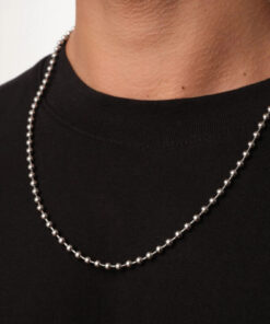 Takı Dükkanı Unisex Model Erkek Kadın Top Zincir Kolye ( Bijuteri ) bbk57 - Görsel 3