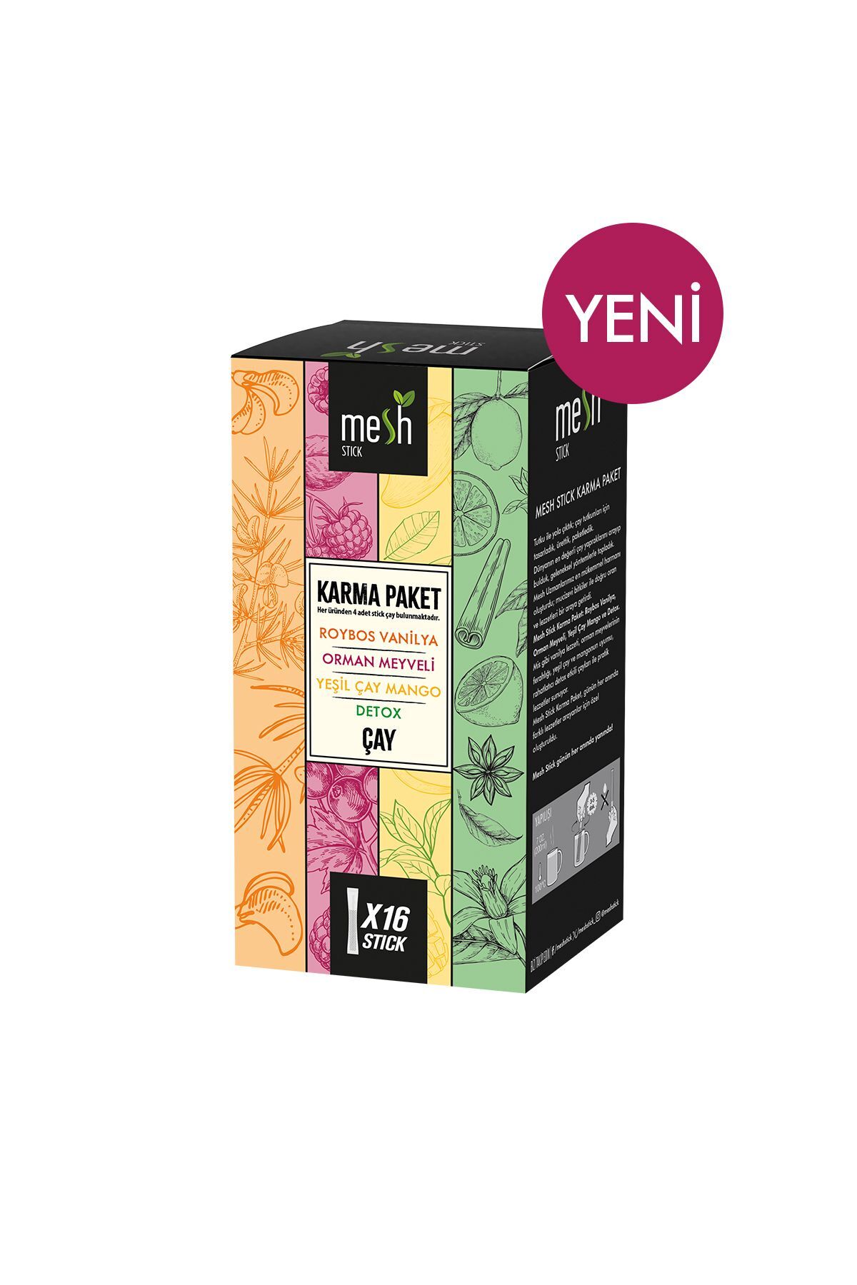 Mesh Stick 16'lı Karma Bitki Çayı Paketi