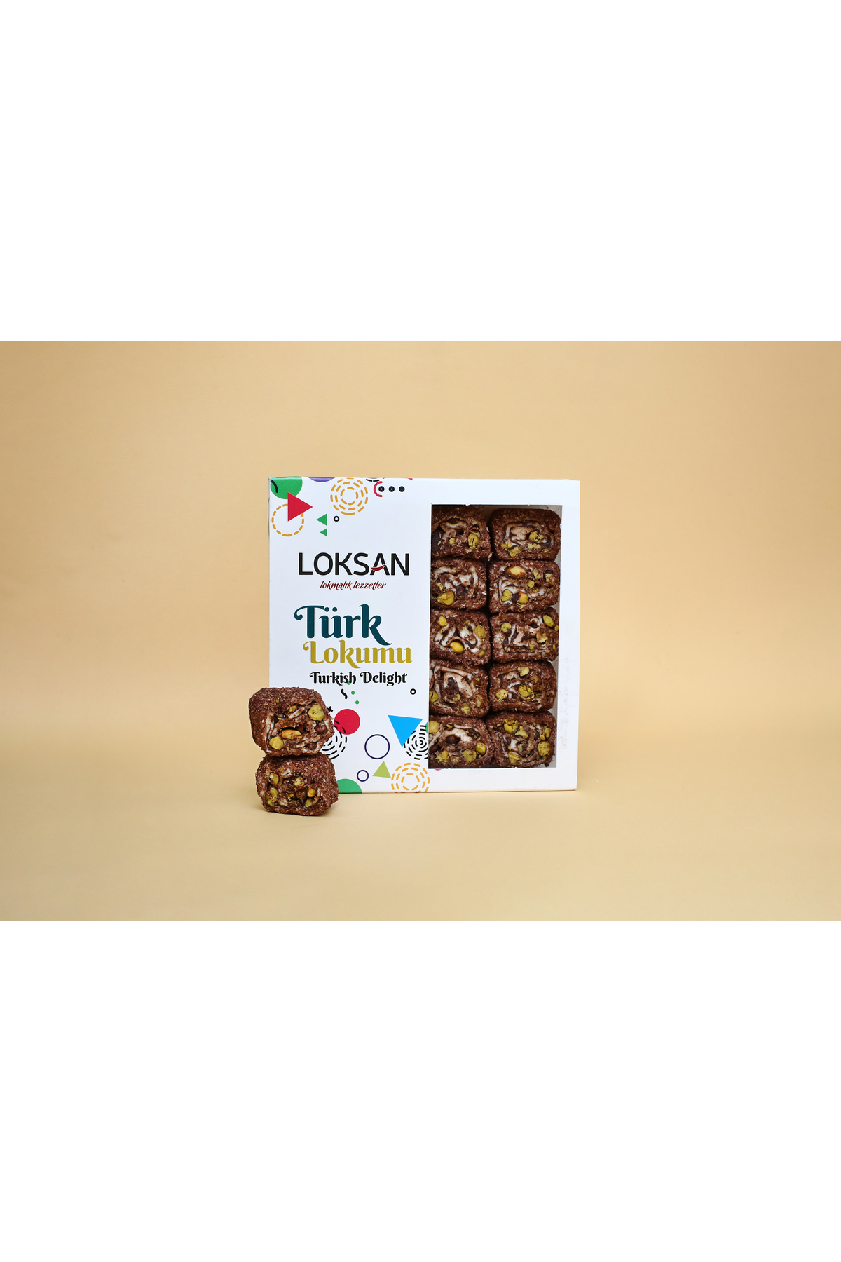 Genel Markalar Kakaolu H.cevizi Kaplamalı Antep Fıstıklı Sarma Lokum 300 gr (FISTIK RÜYASI)