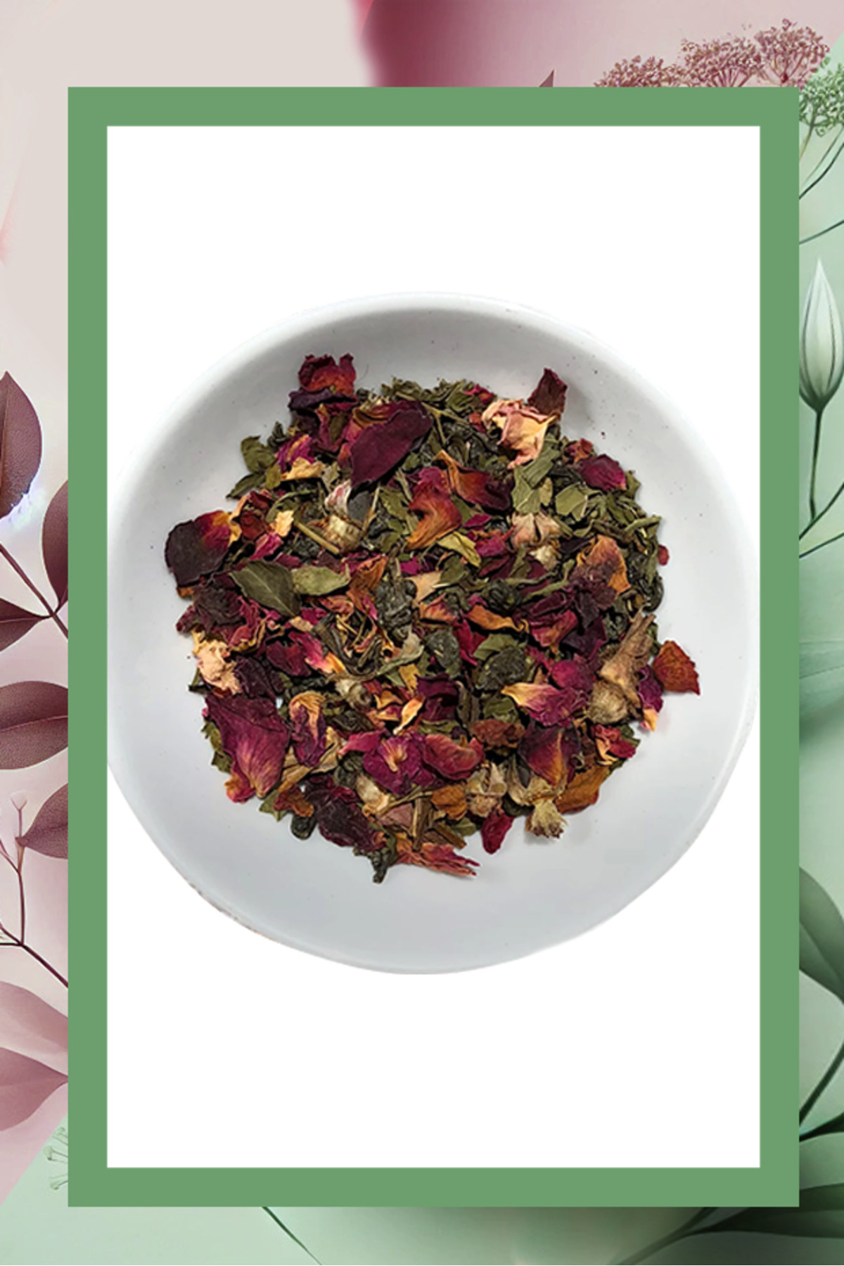 Mel and Mira Premium Rose & Spearmint Tea 100g, Özel Harman Gül ve Kıvırcık Nane Çayı - Görsel 3