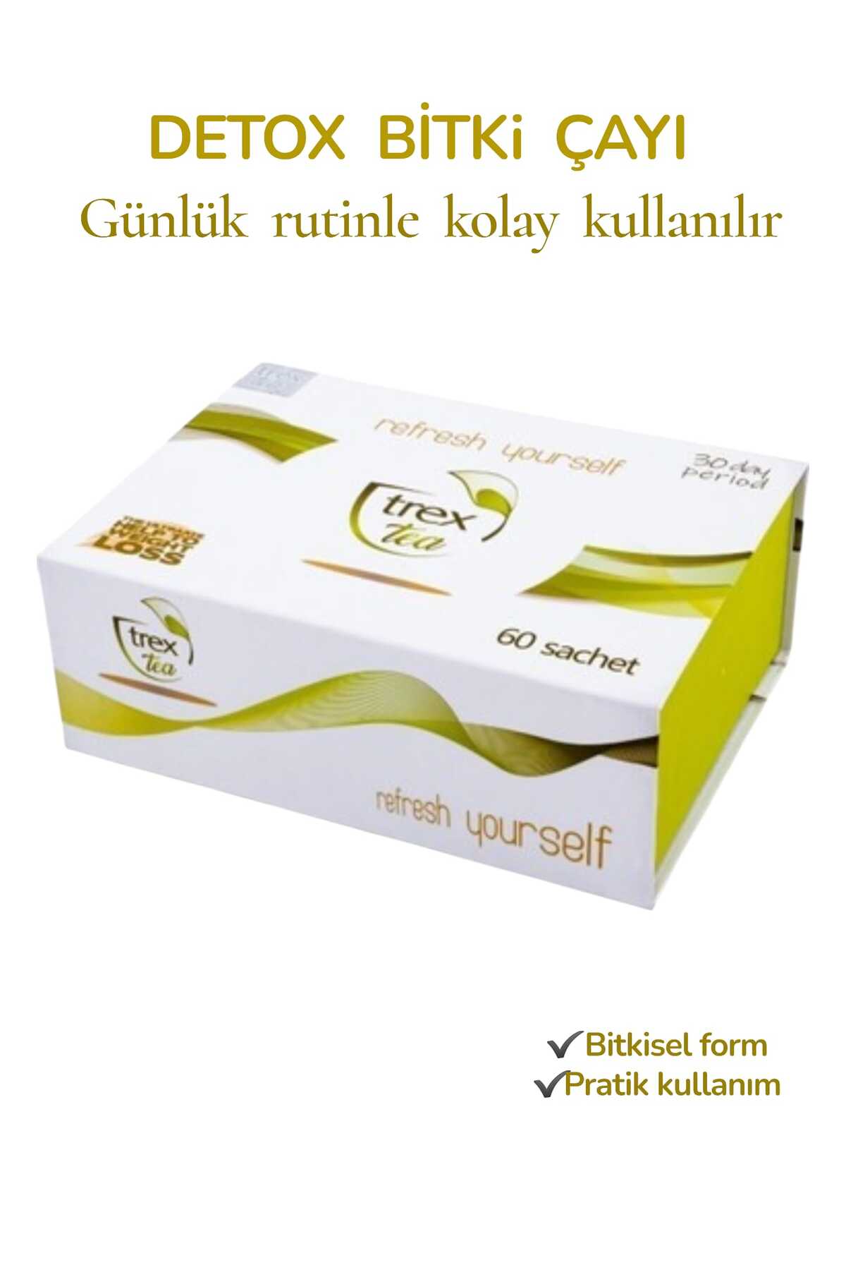 Trex Tea 60 Adet 1 Aylık Kullanım Trextea - Görsel 3