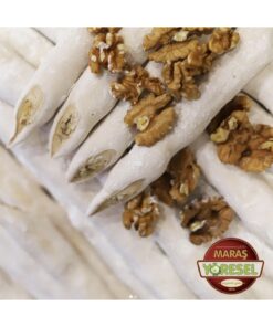 Maraş Yöresel Saf üzüm suyu beyaz Cevizli köpük sucuk (500 Gr)