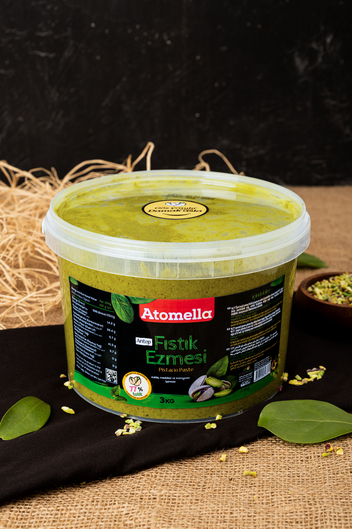 Fıstık Market Antep Fıstık Ezmesi ( FISTIK) ATOMELLA 3 KG