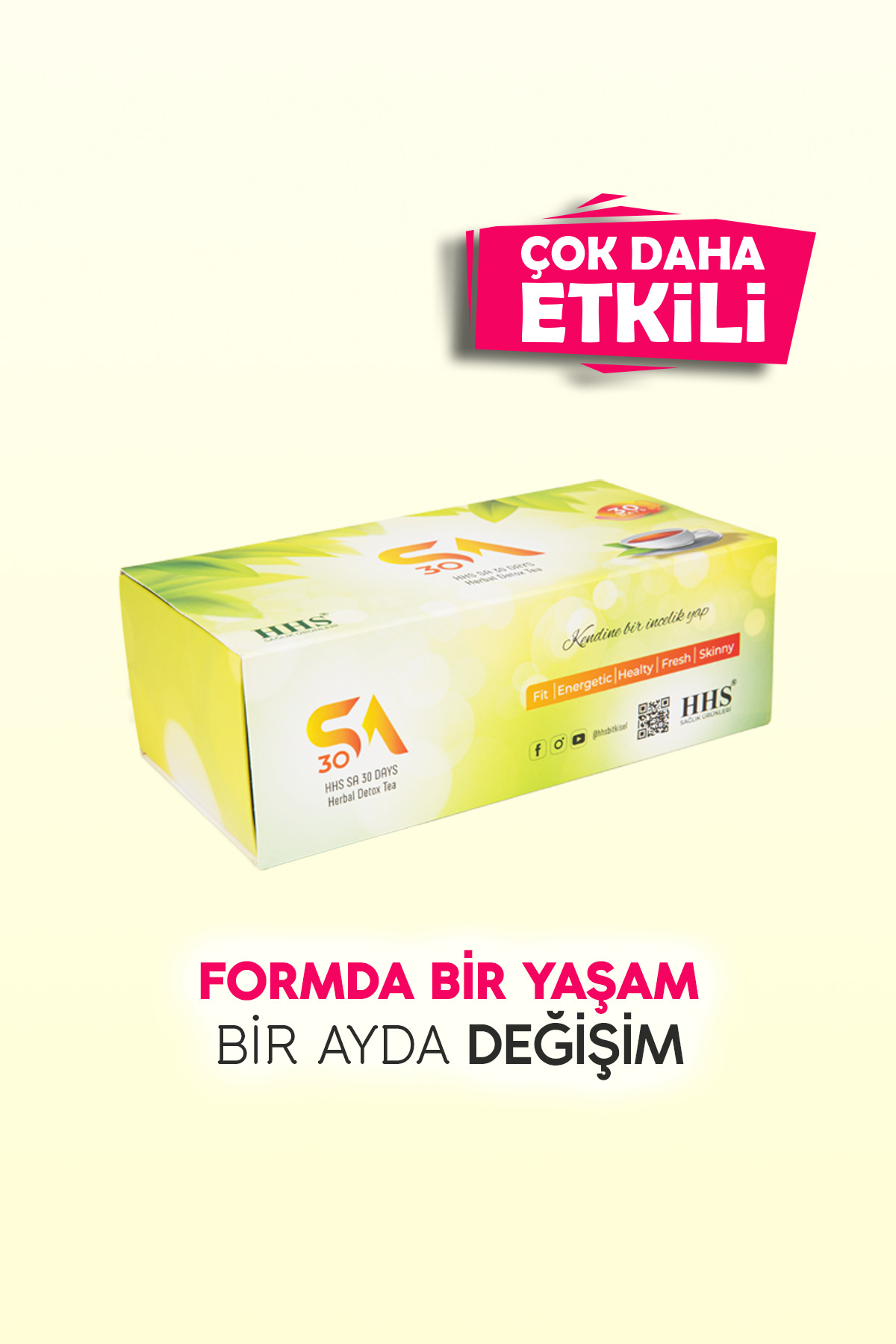 Hhs Sa 30'lu Bitkisel Diyet & Detoks Çayı – Form Çayı - Görsel 3