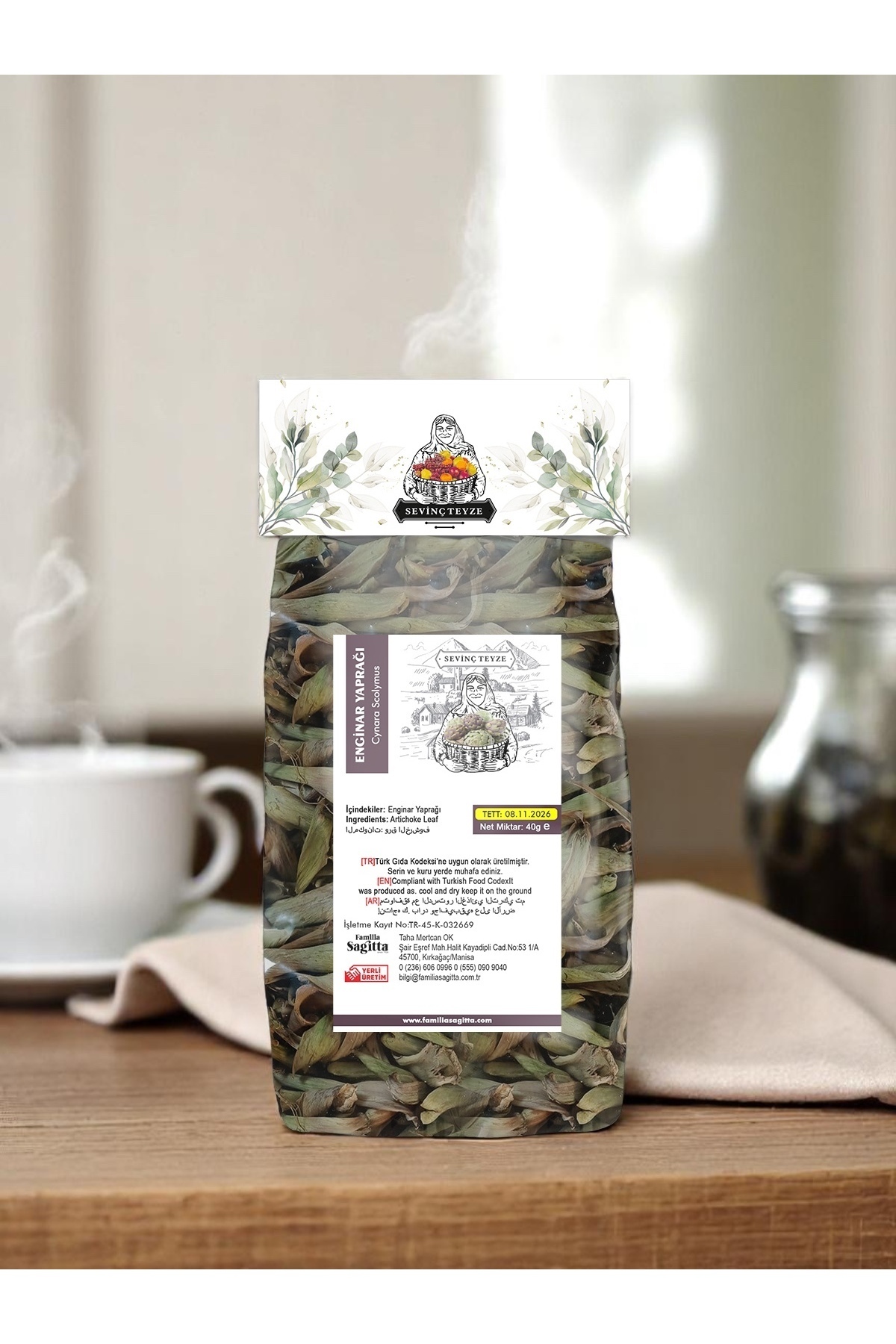 Organik Teyze Sevinç Teyze Enginar Yaprağı 40 g - Cynara Scolymus, Artichoke Leaf - Görsel 3