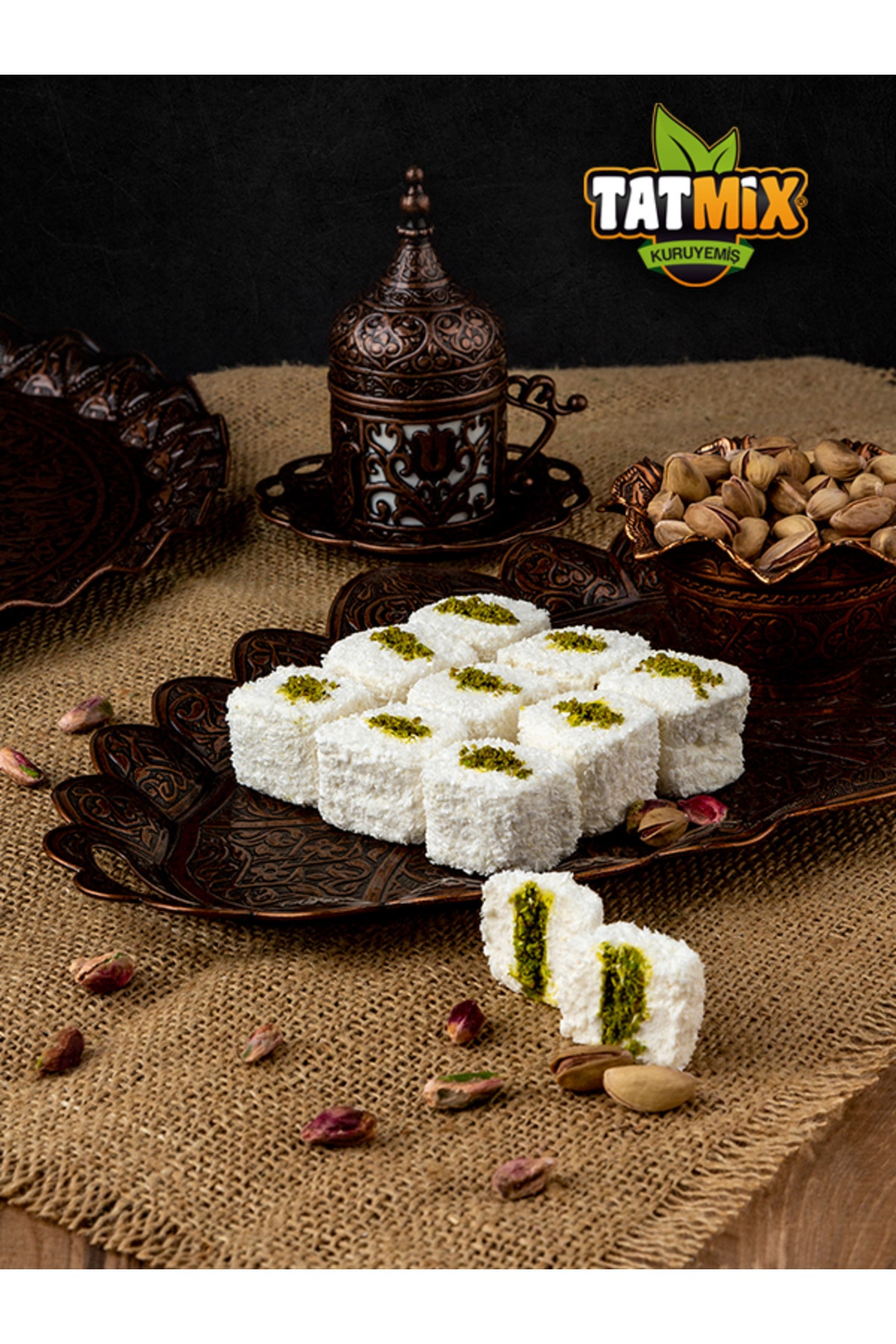 Tatmix Sultan Lokum Sarma Antep Fıstıklı 250gr