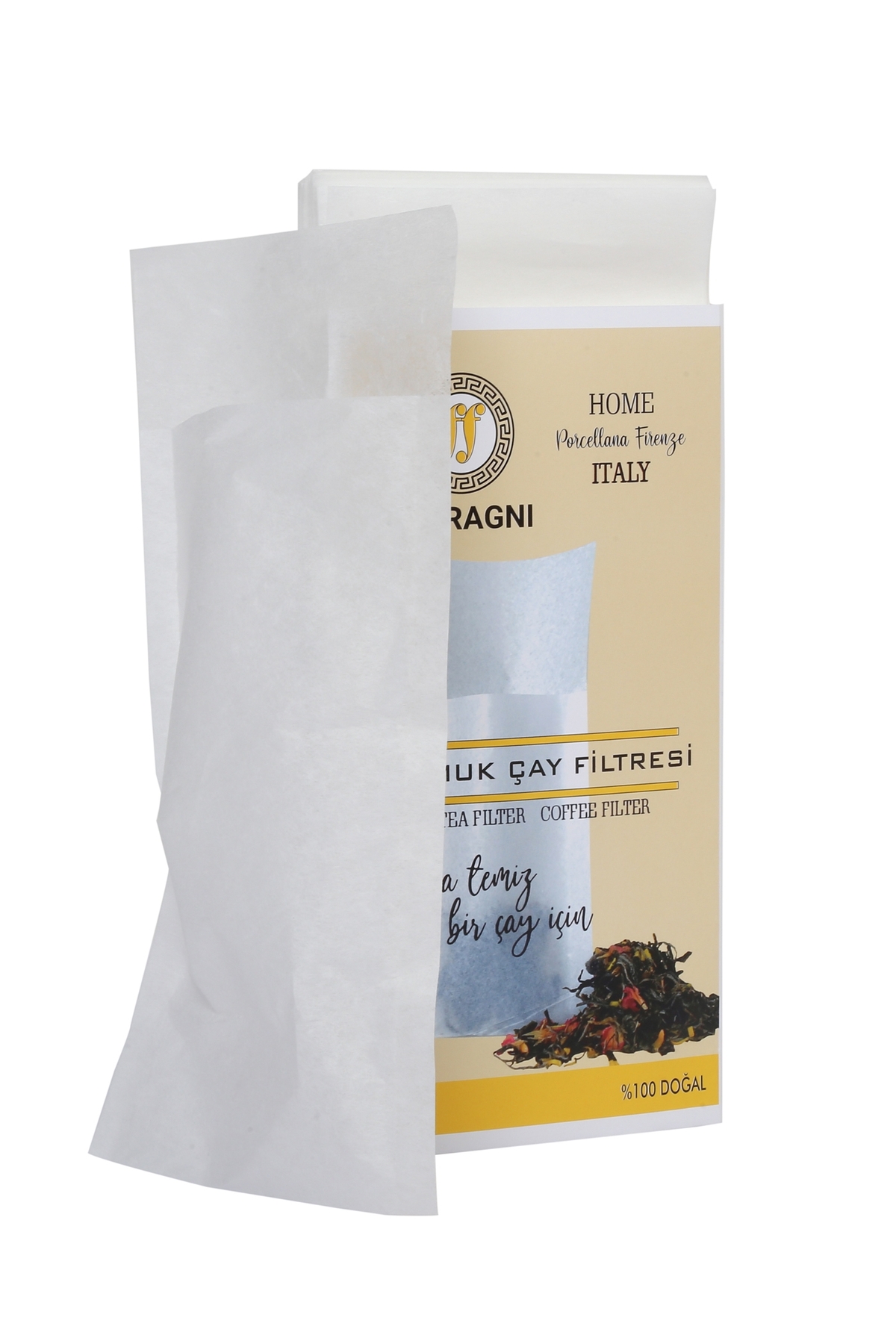 FERRAGNI Porcellana Firenze Çay Demleme Poşeti (Çay Filtresi) XL JUMBO BOY Tek Paket (100 Adet) - Görsel 3