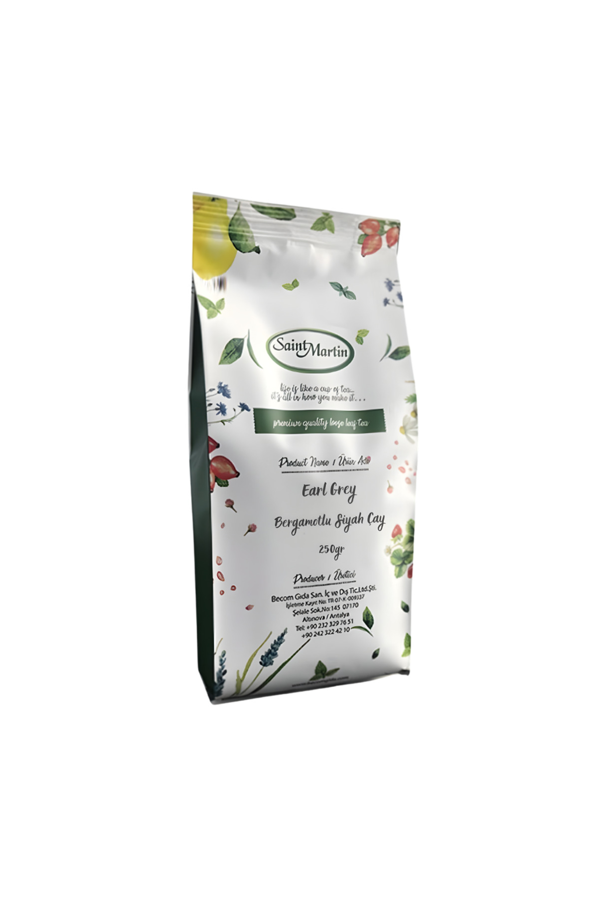 Saint Martin Earl Grey & Bergamutlu Siyah Çay 250 gr