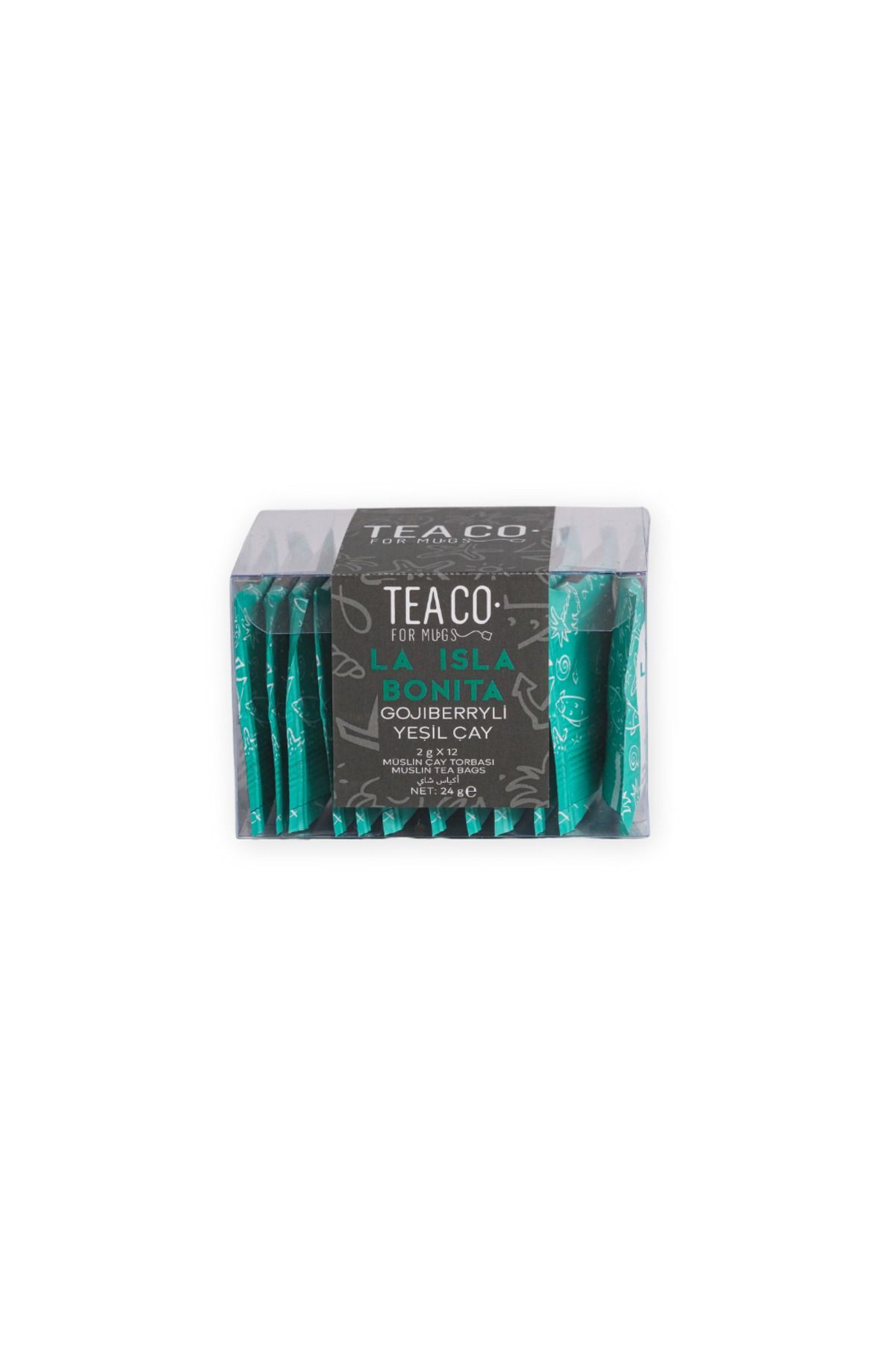 TEA CO La Isla Bonıta - Gojiberryli Yeşil Çay Müslin Çay Poşeti