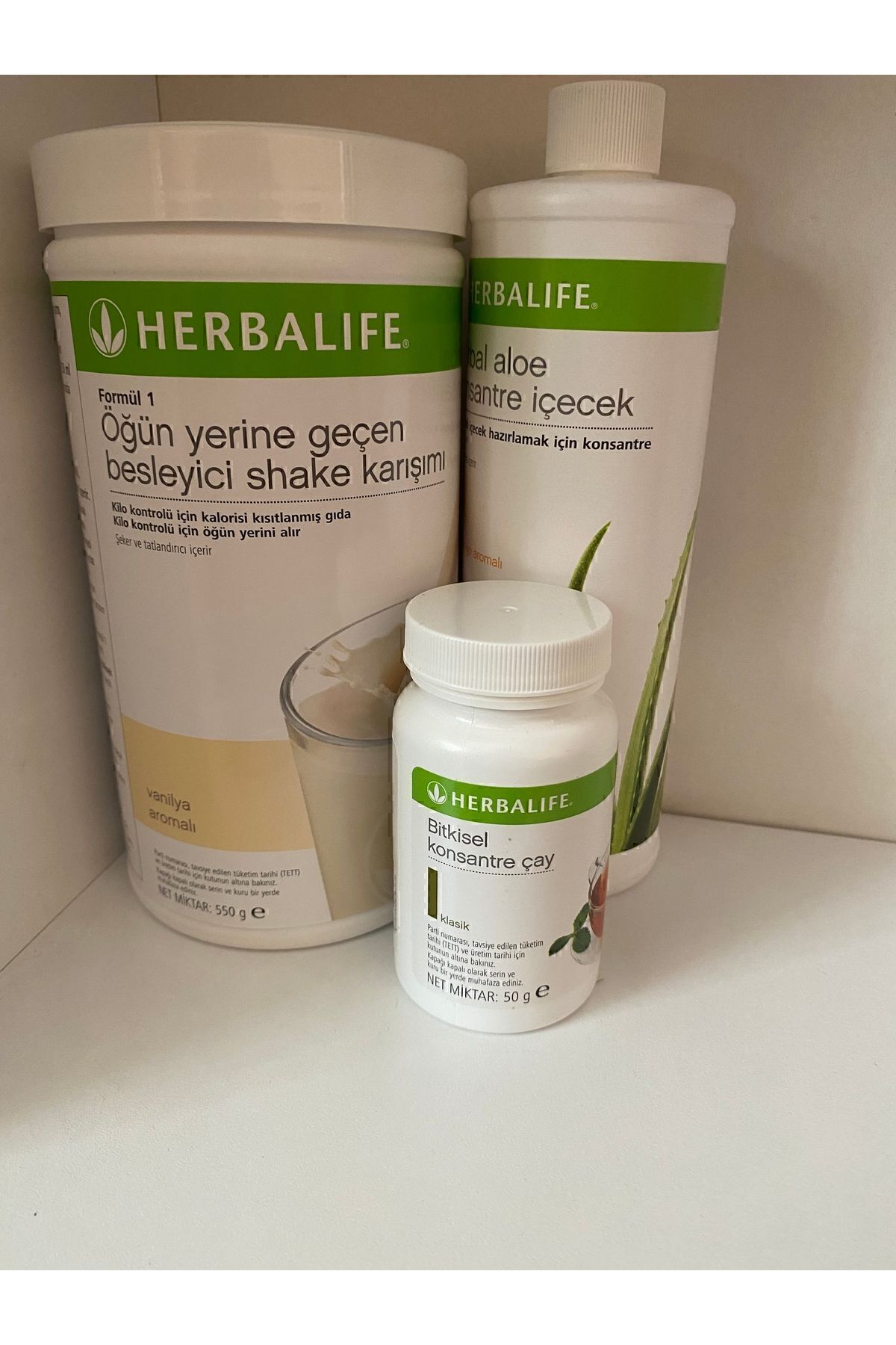 Herbalife Vanilyalı Shake Aloe Mango Konsantre Içecek Klasik Aromalı Çay