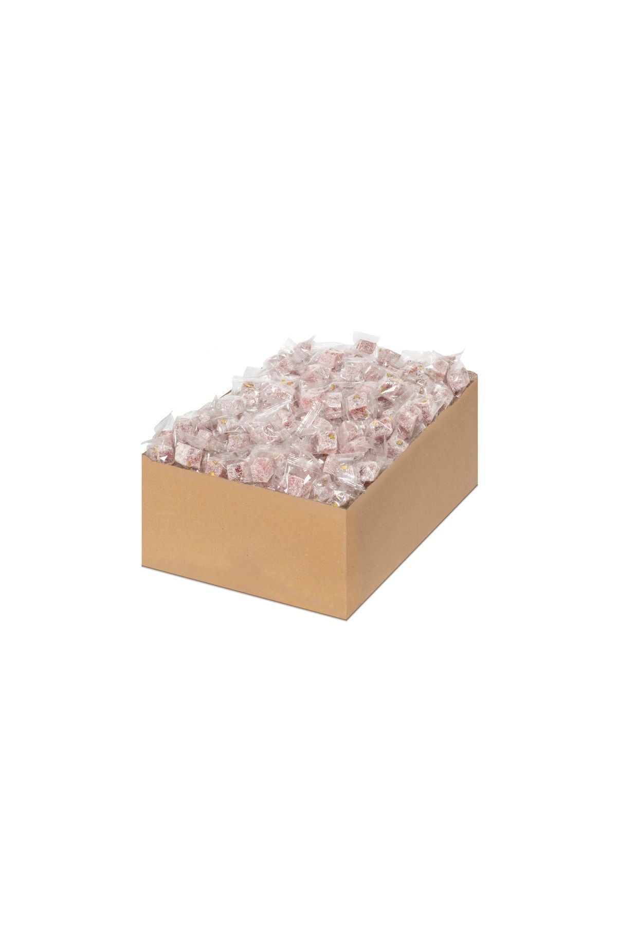 HANEZAN Nar Aromalı Antepfıstıklı Çifte Kavrulmuş Lokum 5 Kg (TEK TEK PAKETLİ)