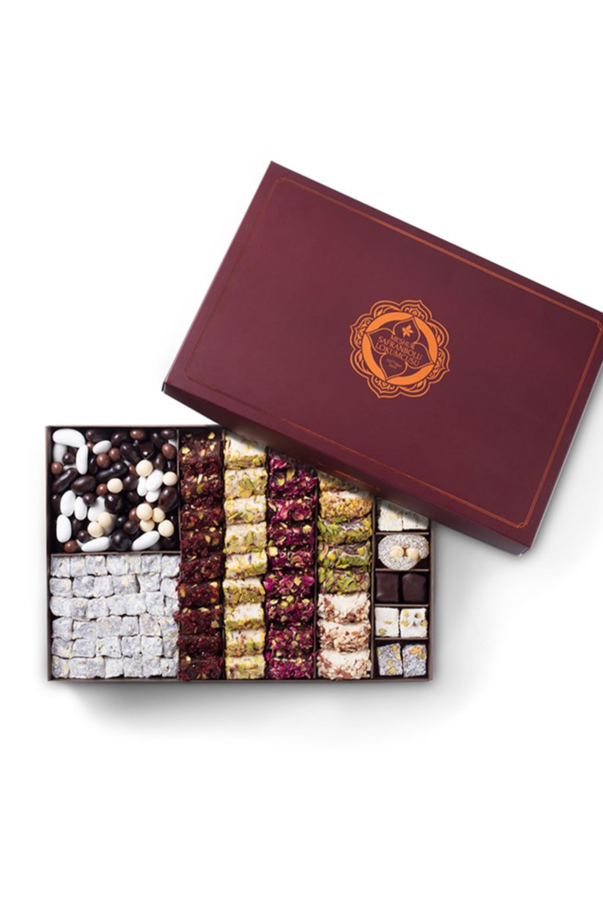 MEŞHUR SAFRANBOLU LOKUMCUSU Özel Kutuda Hediyelik Lüks Karışık Lokum 1200 Gr.