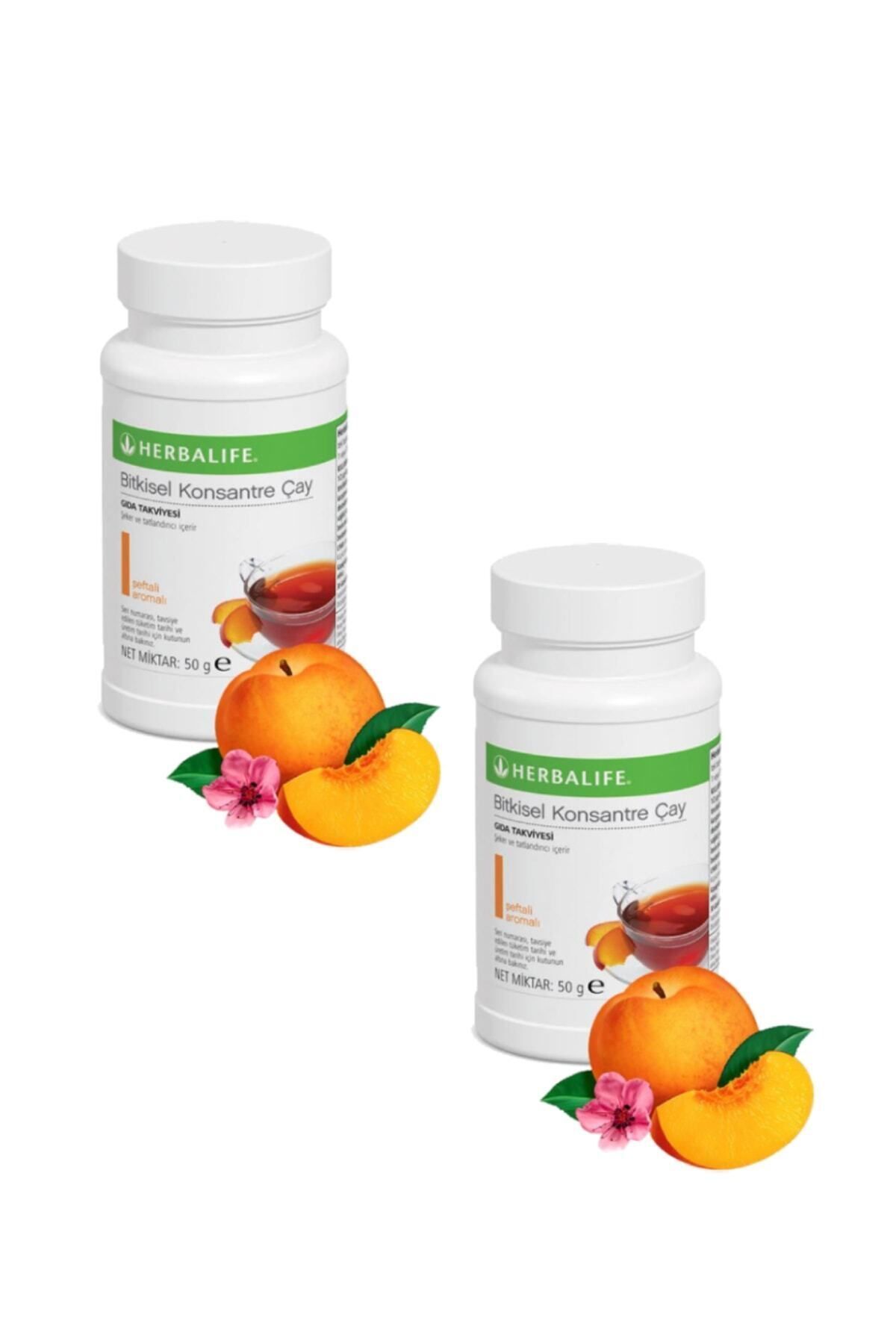 Herbalife Bitkisel Konsantre Çay 2 Adet Şeftali Aromalı