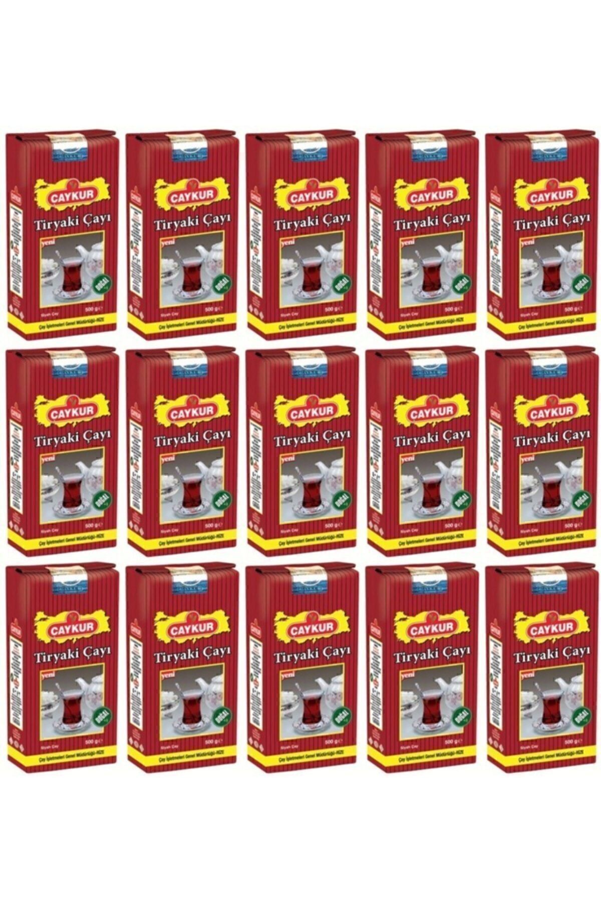 Çaykur Tiryaki Siyah Dökme Çay 15 X 500 gr