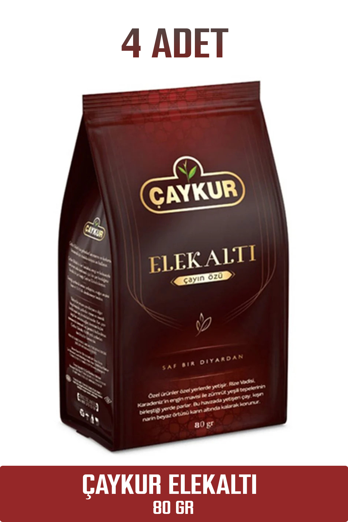 Çaykur Elekaltı 80 gr 0 Elekaltı Rize Çayı 4xadet